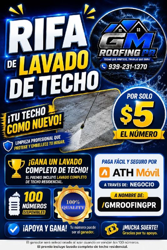 Lavado de techo Giveaway