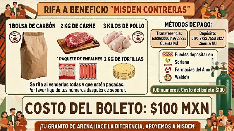 RIFA A BENEFICIO "MISDEN"